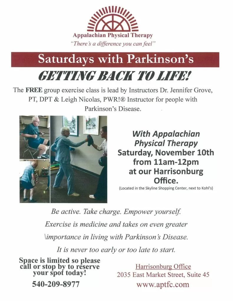 Saturdays With Parkinson's